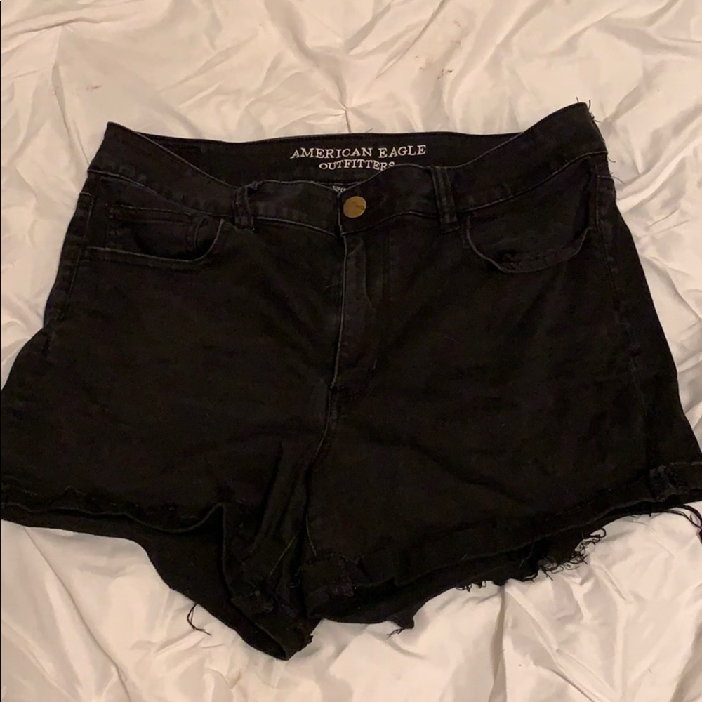 AE high rise shorty “super super stretch” size 14